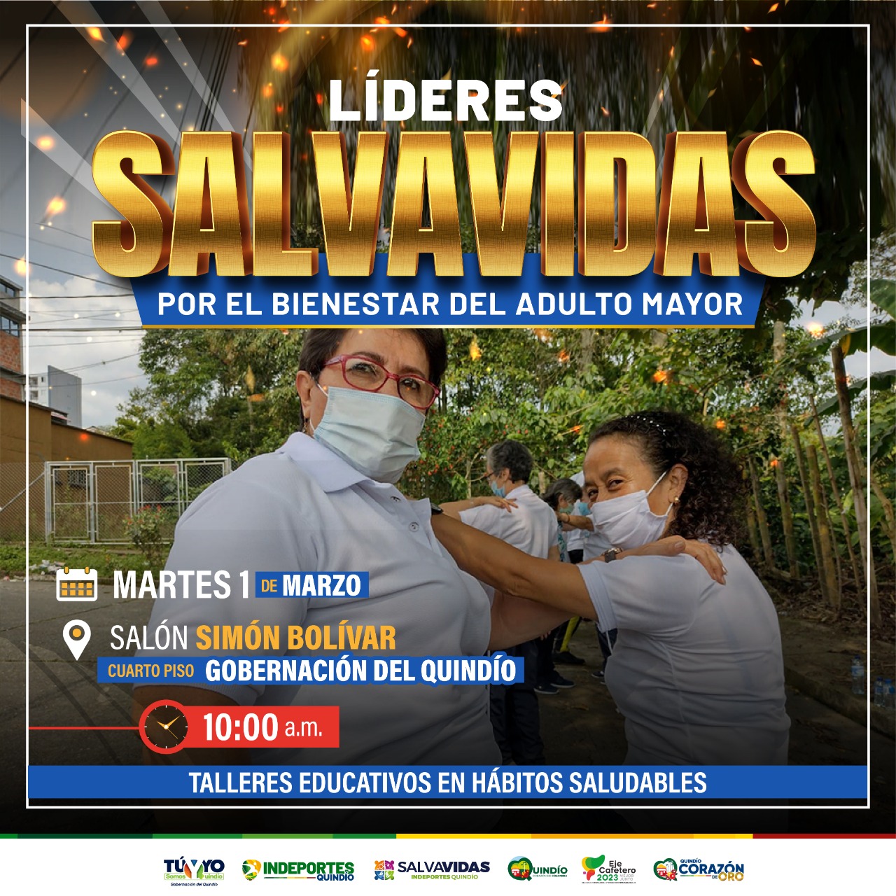 LA GOBERNACIÓN DEL QUINDÍO LE APUESTA A PERSONAS MAYORES MÁS SALUDABLES